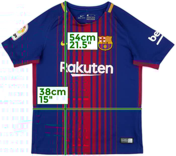 2017-18 Barcelona Home Shirt - 7/10 - (S.Boys)