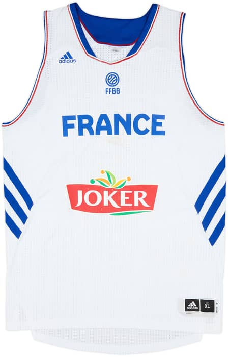 2014-15 France National Basketball adidas Away Jersey - 5/10 - (XL)