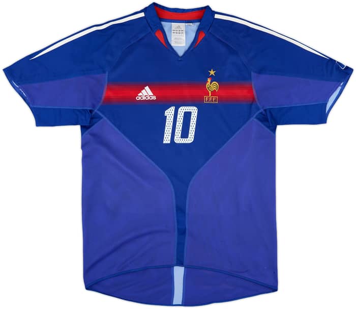 2004-06 France Home Shirt Zidane #10 - 6/10 - (M)