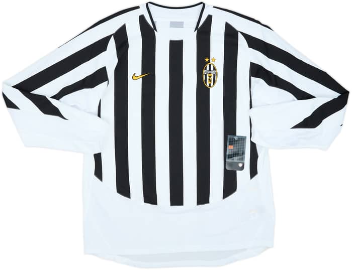 2003-04 Juventus Player Issue Home L/S Shirt Del Piero #10 (L)