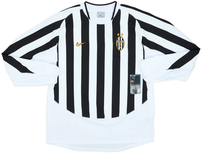 2003-04 Juventus Player Issue Home L/S Shirt Nedved #11 (L)