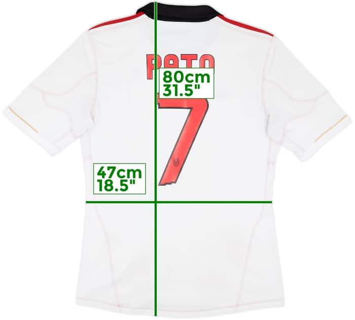 2010-11 AC Milan Away Shirt Pato #7 - 6/10 - (M)