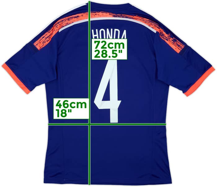 2013-15 Japan Home Shirt Honda #4 - 6/10 - (M)