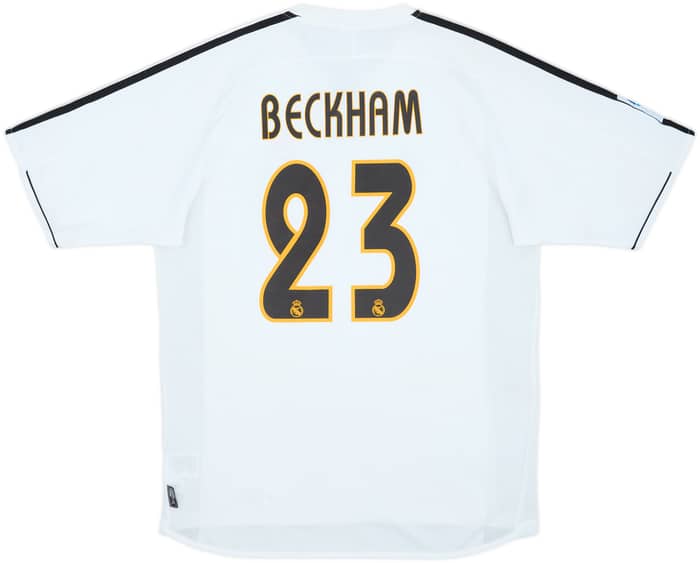 2003-04 Real Madrid Home Shirt Beckham #23 - 7/10 - (M)
