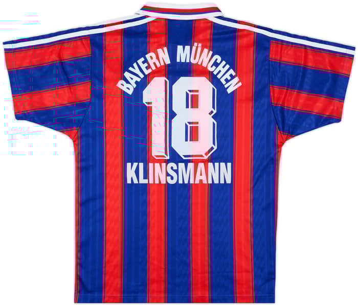 1995-97 Bayern Munich Home Shirt Klinsmann #18 - 6/10 - (S)