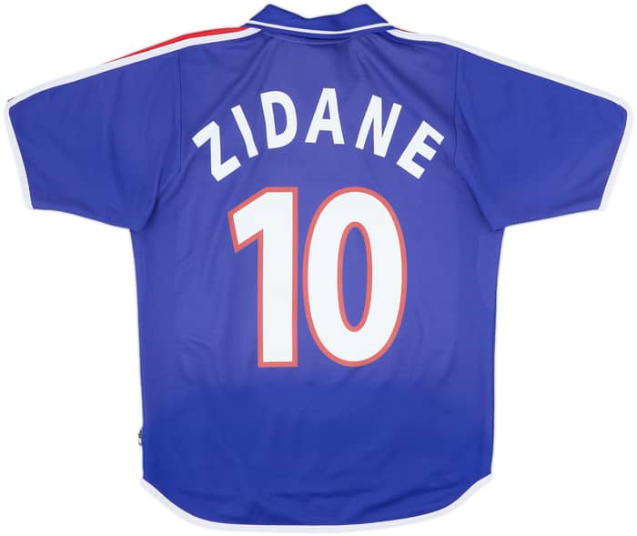 2000-02 France Home Shirt Zidane #10 - 6/10 - (S)