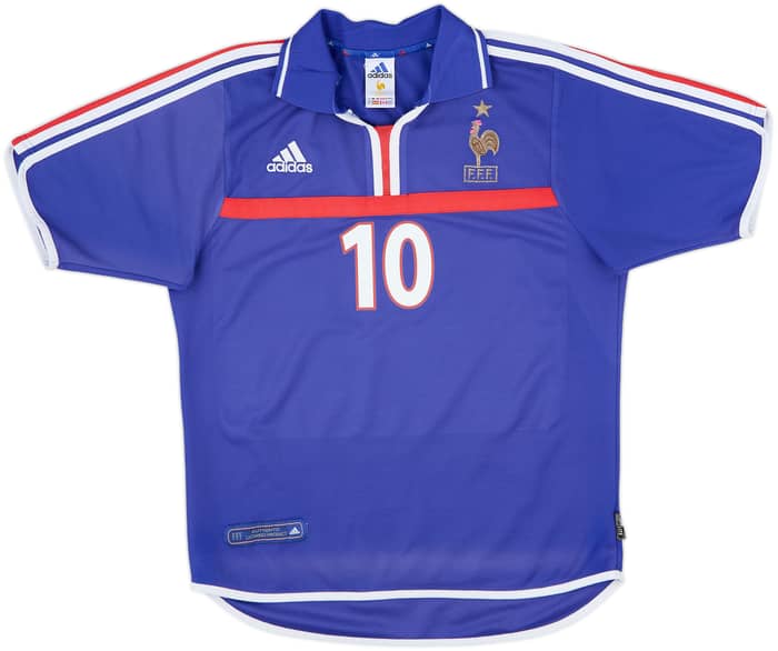 2000-02 France Home Shirt Zidane #10 - 6/10 - (S)