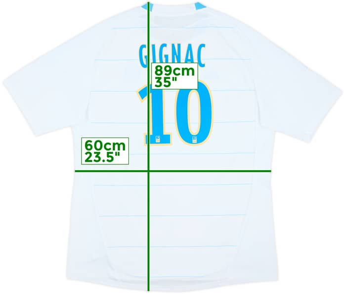 2010-11 Olympique Marseille Home Shirt Gignac #10 - 10/10 - (XXL)