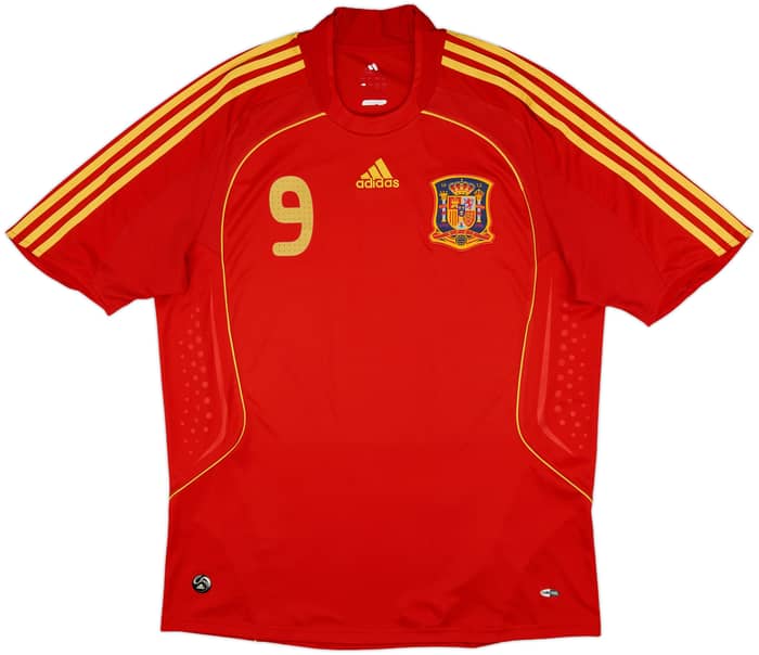 2007-09 Spain Home Shirt Torres #9 - 7/10 - (L)