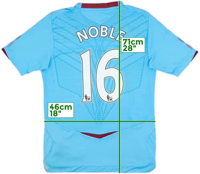 2008-09 West Ham Away Shirt Noble #16 - 7/10 - (S)