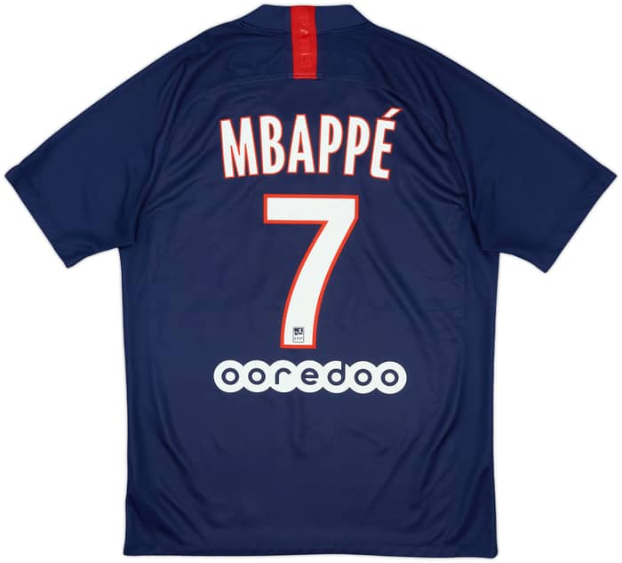 2019-20 Paris Saint-Germain Home Shirt Mbappe #7 - 7/10 - (M)