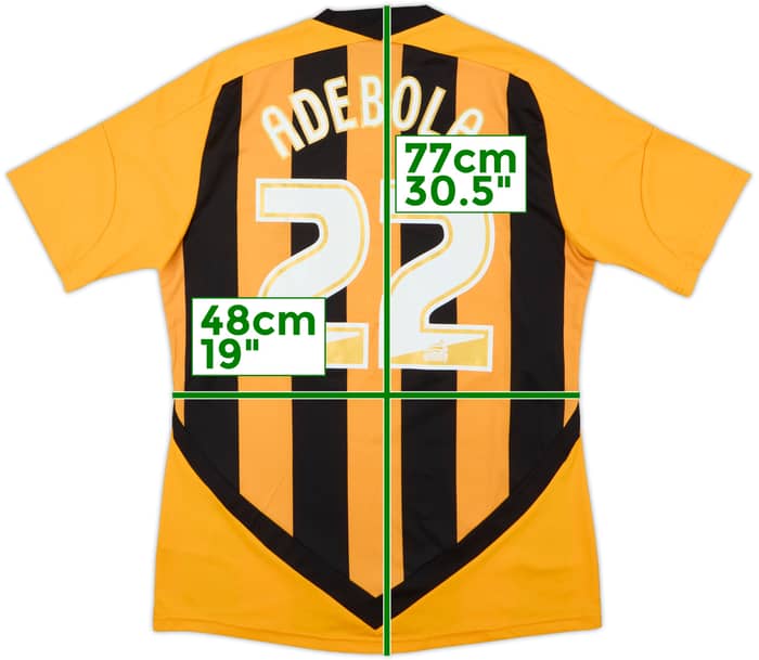 2011-12 Hull City Home Shirt Adebola #22 - 8/10 - (M)