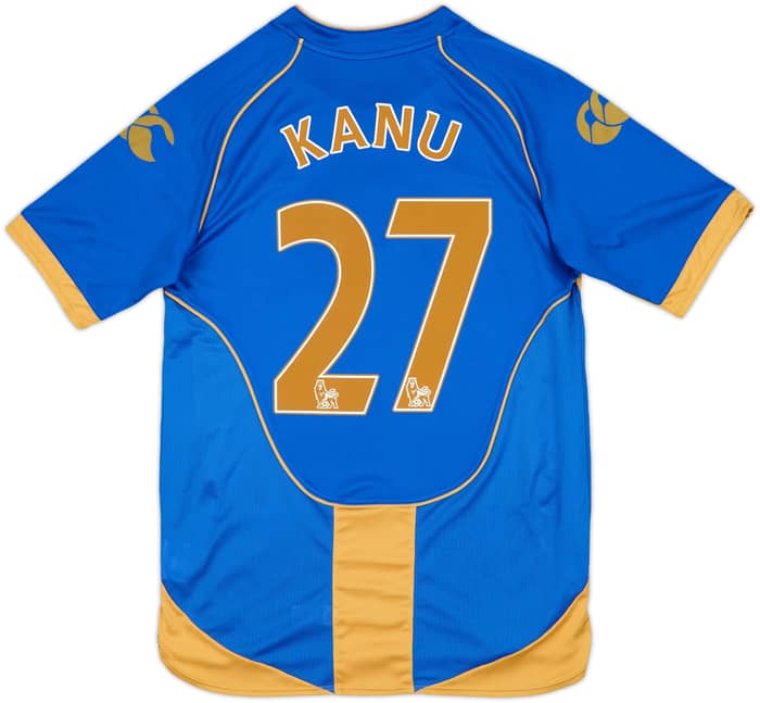 2008-09 Portsmouth Home Shirt Kanu #27 - 8/10 - (S)