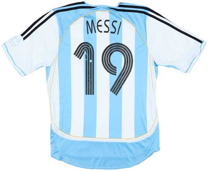 2005-07 Argentina Home Shirt Messi #19 - 5/10 - (M)