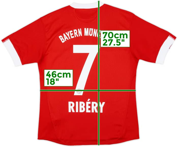 2009-10 Bayern Munich Home Shirt Ribery #7 - 10/10 - (Women's M)