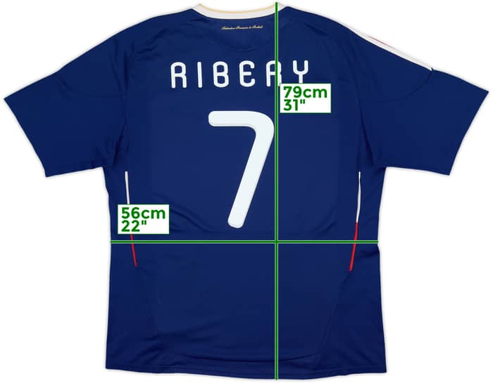 2009-10 France Home Shirt Ribery #7 - 7/10 - (XL)