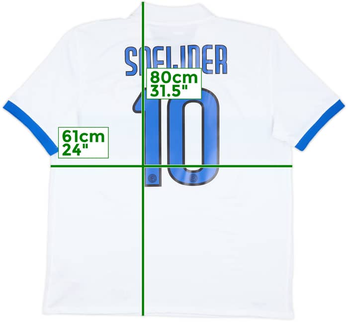 2009-10 Inter Milan Away Shirt Sneijder #10 - 8/10 - (XL)