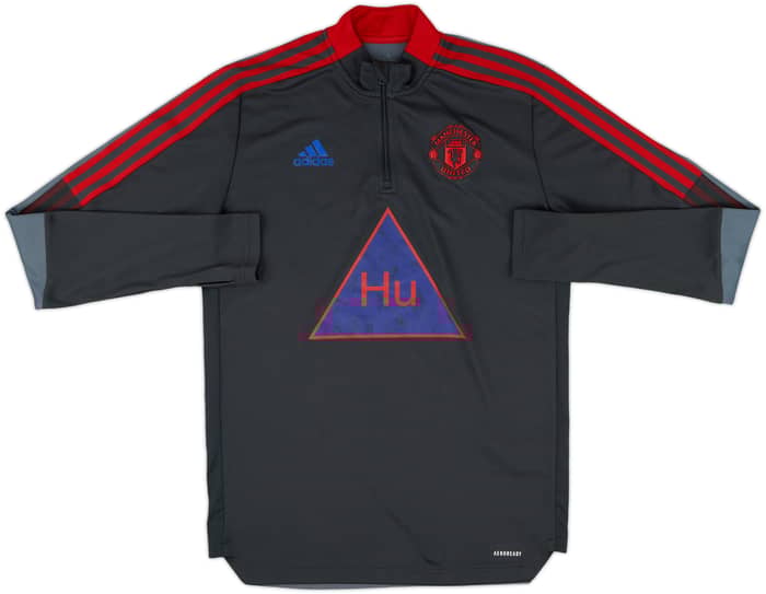 2020-21 Manchester United adidas Humanrace 1/4 Zip Training Top - 8/10 - (M)