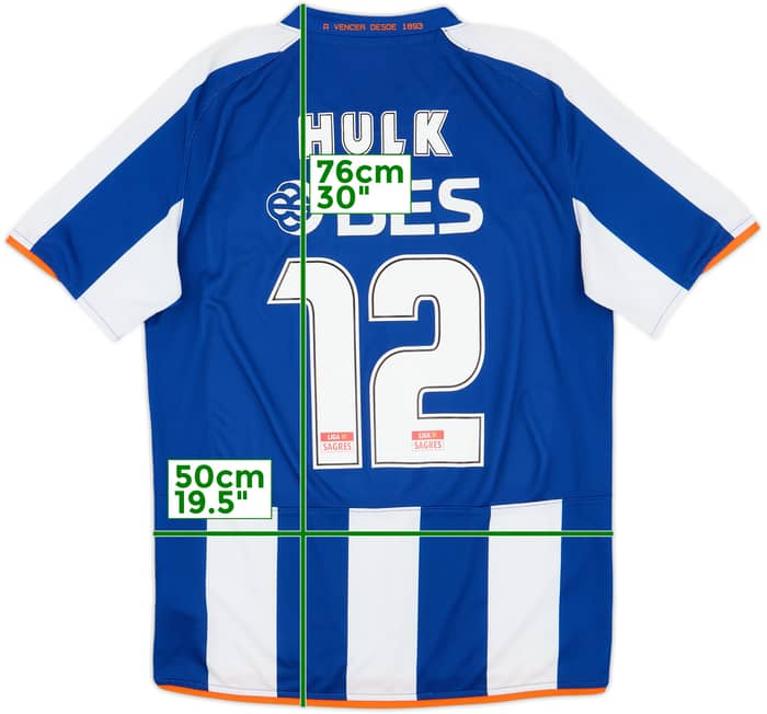2008-09 Porto Home Shirt Hulk #12 - 7/10 - (M)