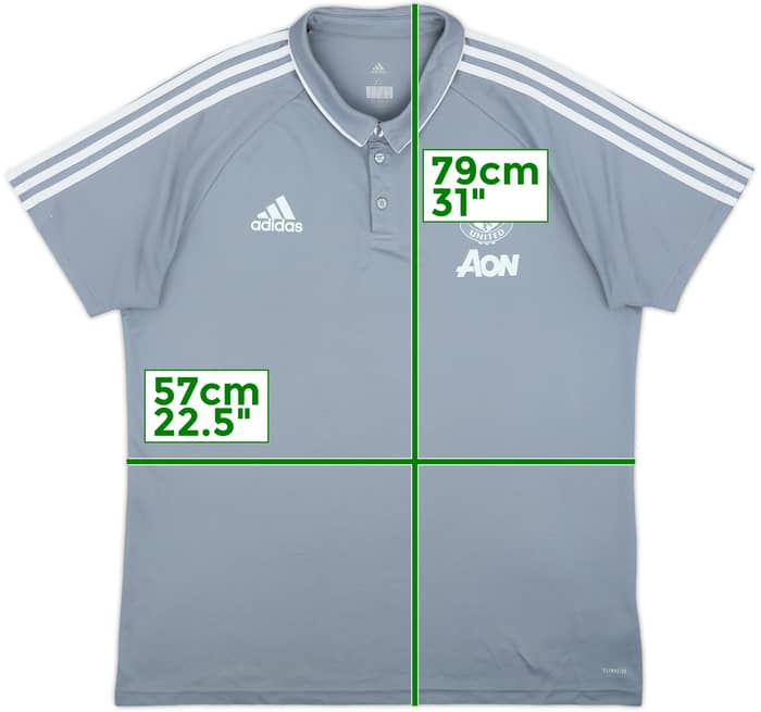 2017-18 Manchester United adidas Polo Shirt - 6/10 - (XL)