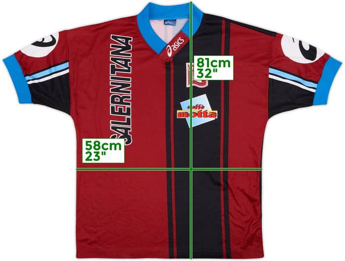 1996-97 Salernitana Asics Training Shirt - 9/10 - (XL)