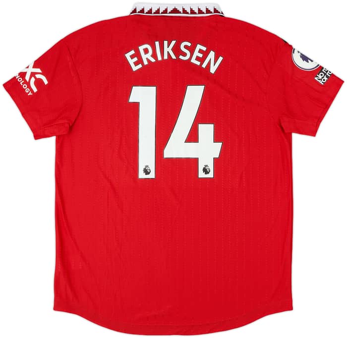 2022-23 Manchester United Authentic Home Shirt Eriksen #14 - 7/10 - (XL)