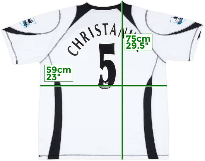 2006-07 Fulham Home Shirt Christanval #5 - 6/10 - (XL)