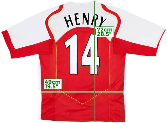 2004-05 Arsenal Home Shirt Henry #14 - 8/10 - (M)