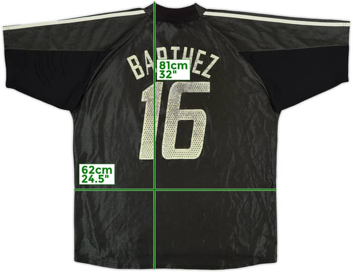 2002-04 France GK S/S Shirt Barthez #16 - 4/10 - (XL)