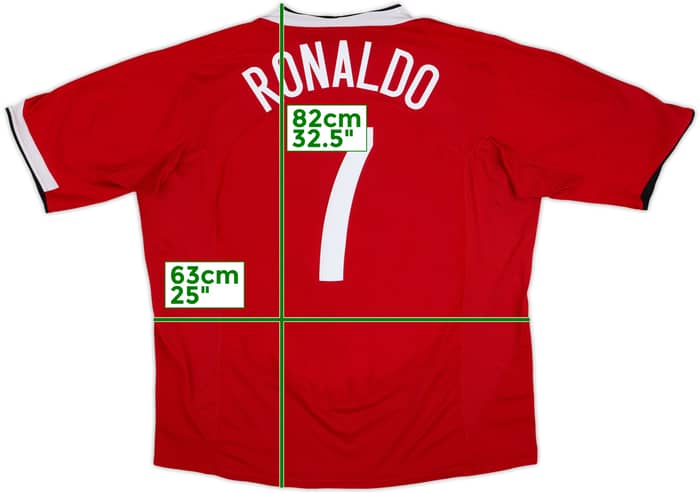 2004-06 Manchester United Home Shirt Ronaldo #7 - 8/10 - (3XL)