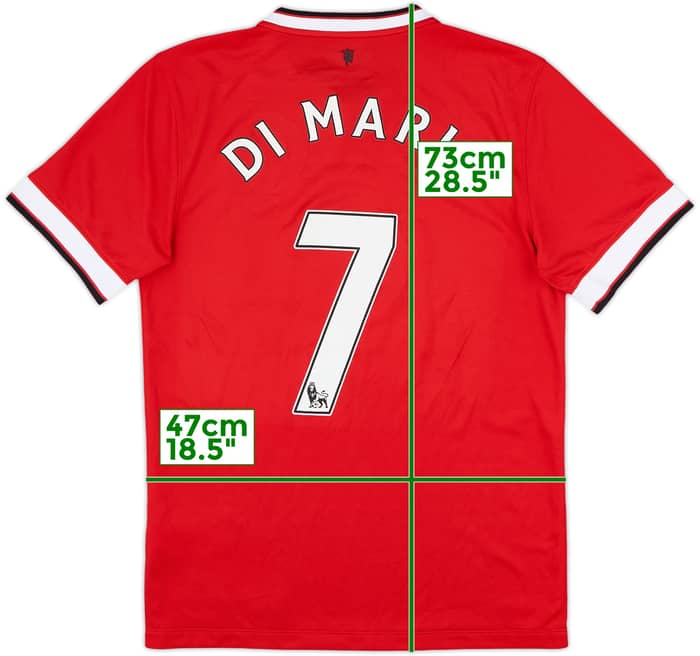 2014-15 Manchester United Home Shirt Di Maria #7 - 7/10 - (S)