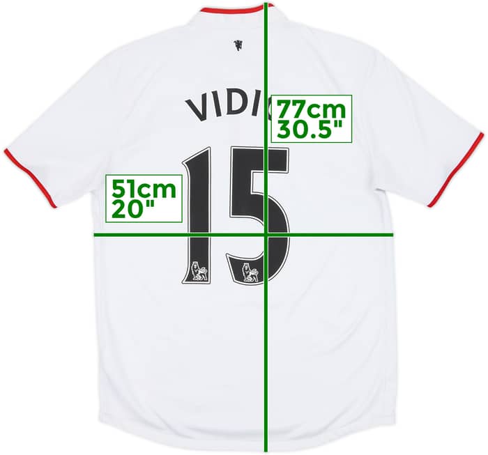 2012-14 Manchester United Away Shirt Vidic #15 - 7/10 - (M)