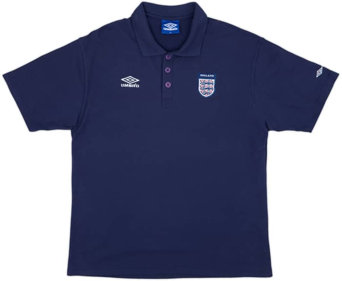 1998-00 England Umbro Polo Shirt - 7/10 - (XL)