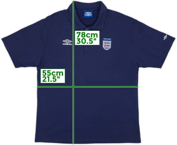 1998-00 England Umbro Polo Shirt - 7/10 - (XL)