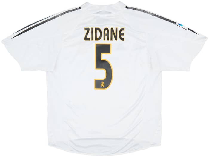 2004-05 Real Madrid Home Shirt Zidane #5 - 6/10 - (L)
