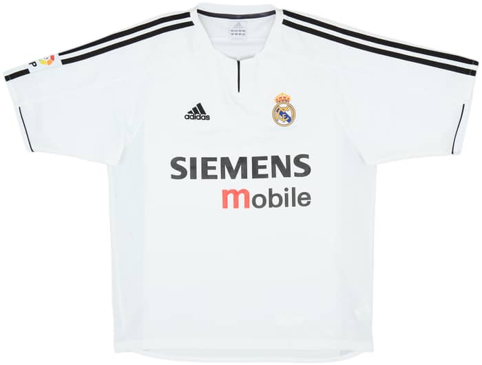 2003-04 Real Madrid Home Shirt Zidane #5 - 8/10 - (M)