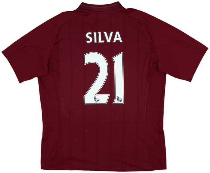 2012-13 Manchester City Away Shirt Silva #21 - 6/10 - (L)