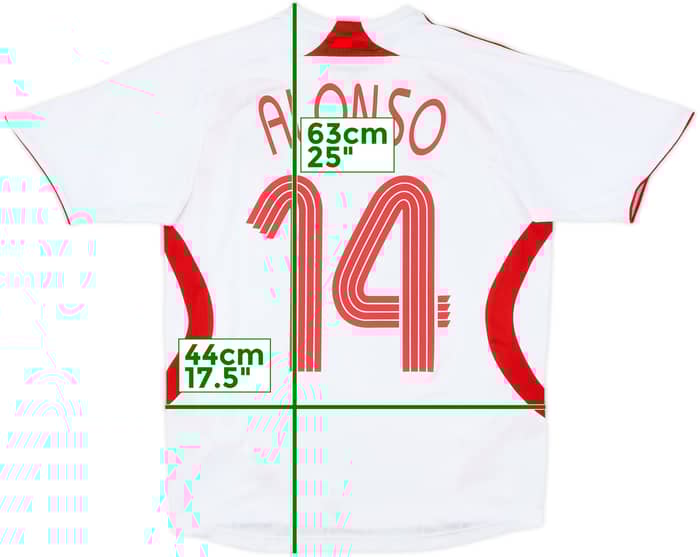 2007-08 Liverpool Away Shirt Alonso #14 - 8/10 - (M)