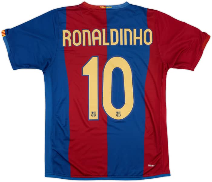 2006-07 Barcelona Home Shirt Ronaldinho #10 - 8/10 - (S)