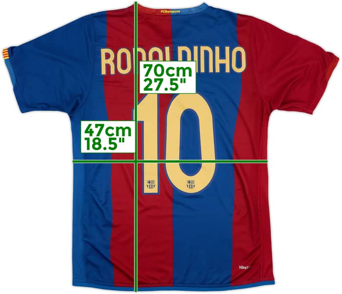 2006-07 Barcelona Home Shirt Ronaldinho #10 - 8/10 - (S)