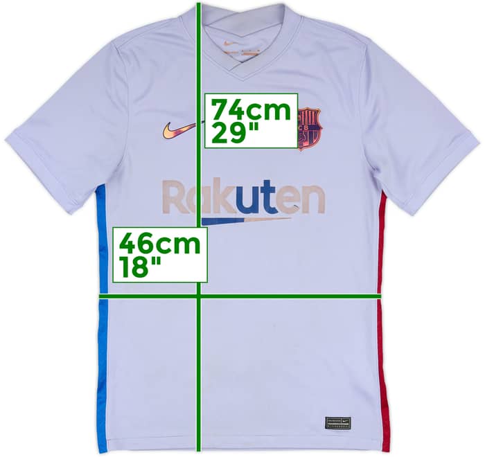 2021-22 Barcelona Away Shirt - 4/10 - (S)