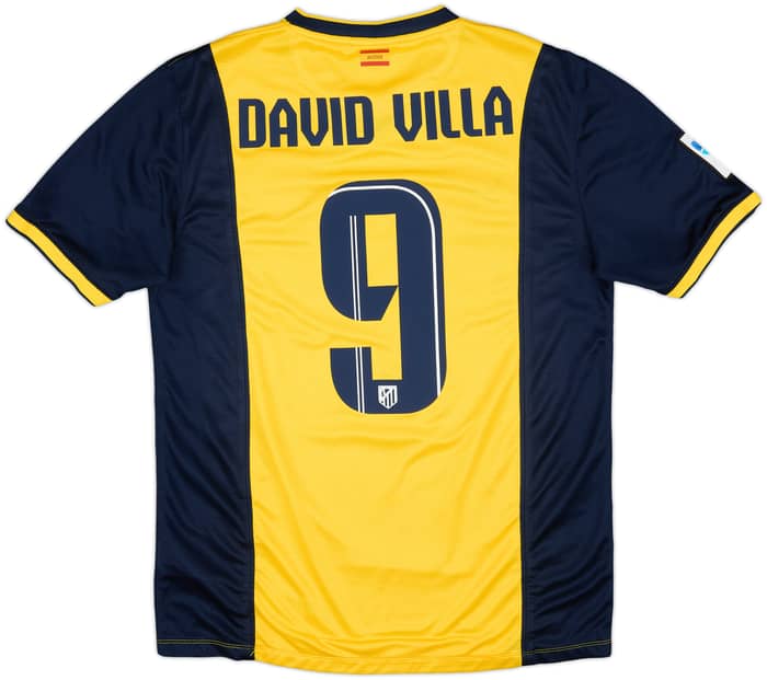 2013-14 Atletico Madrid Away Shirt David Villa #9 - 7/10 - (M)