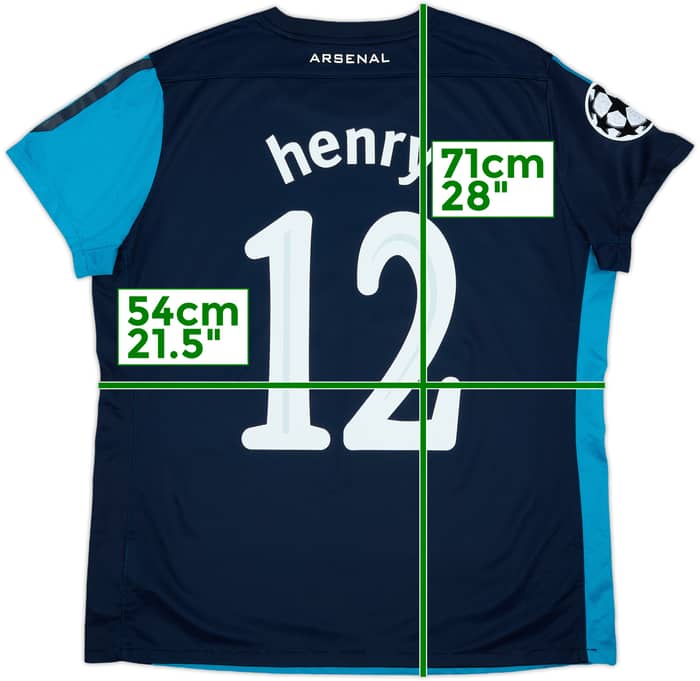 2011-12 Arsenal Away Shirt Henry #12 - 7/10 - (Women's XL)
