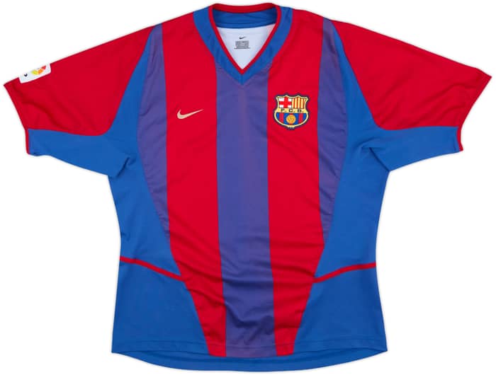 2002-03 Barcelona Home Shirt Riquelme #10 - 7/10 - (M)
