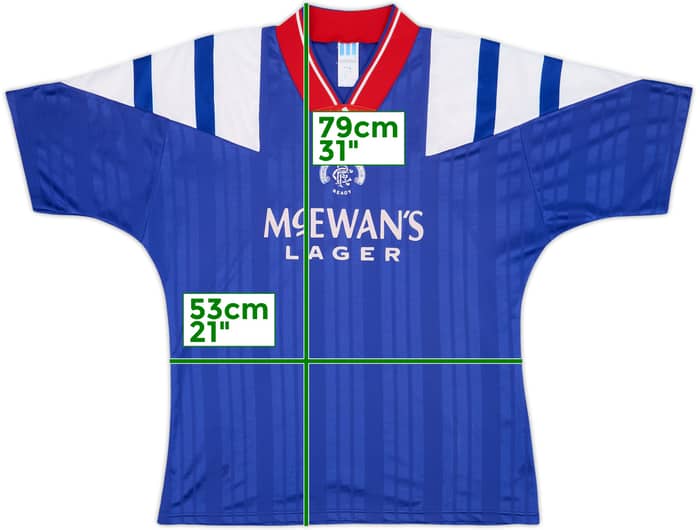 1992-94 Rangers Home Shirt - 8/10 - (L)