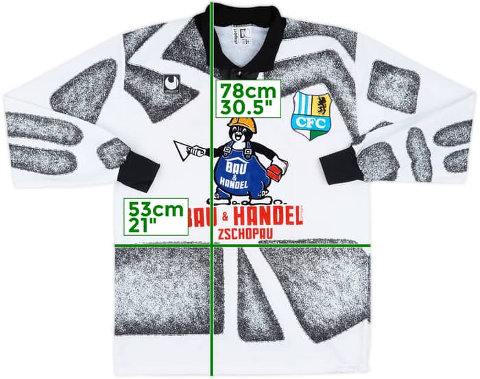 1993-95 Uhlsport (Chemnitzer) Template L/S Shirt #6 - 8/10 - (L)