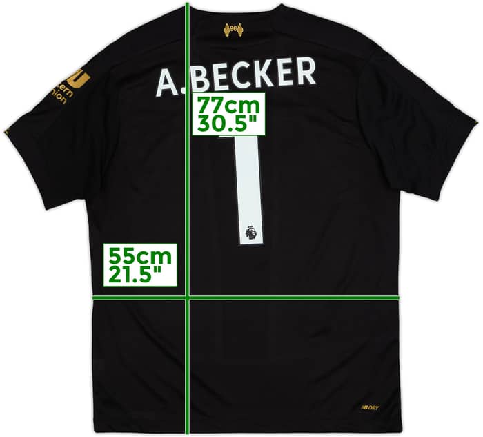 2019-20 Liverpool GK Shirt A.Becker #1 - 7/10 - (L)
