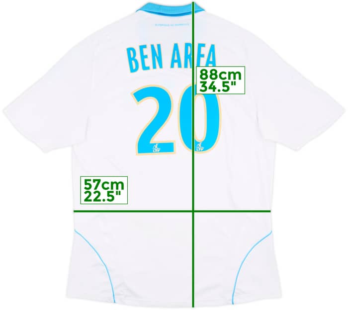2008-09 Olympique Marseille Home Shirt Ben Arfa #20 - 8/10 - (XL)