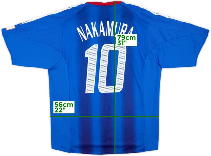 2004-06 Japan Home Shirt Nakamura #10 - 7/10 - (XL)