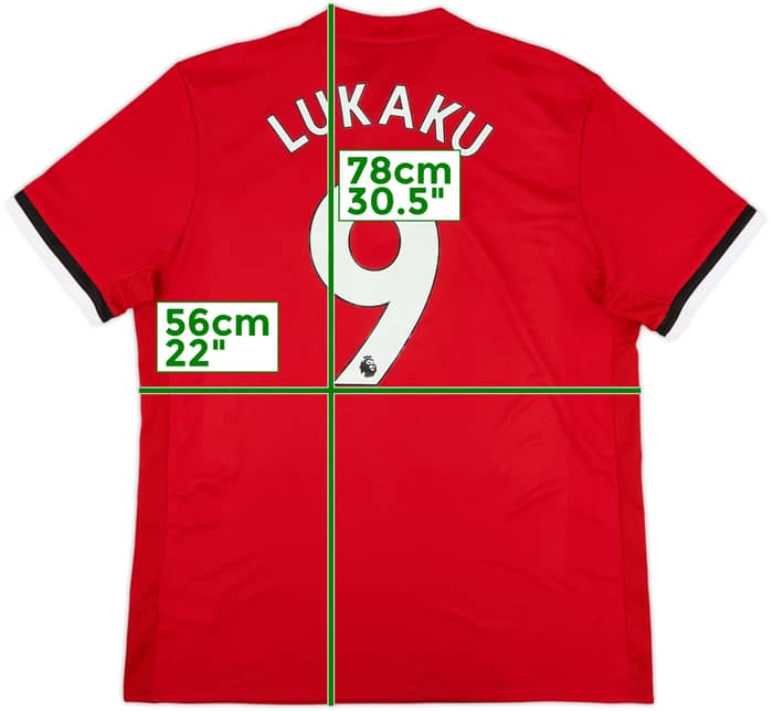 2017-18 Manchester United Home Shirt Lukaku #9 (L)